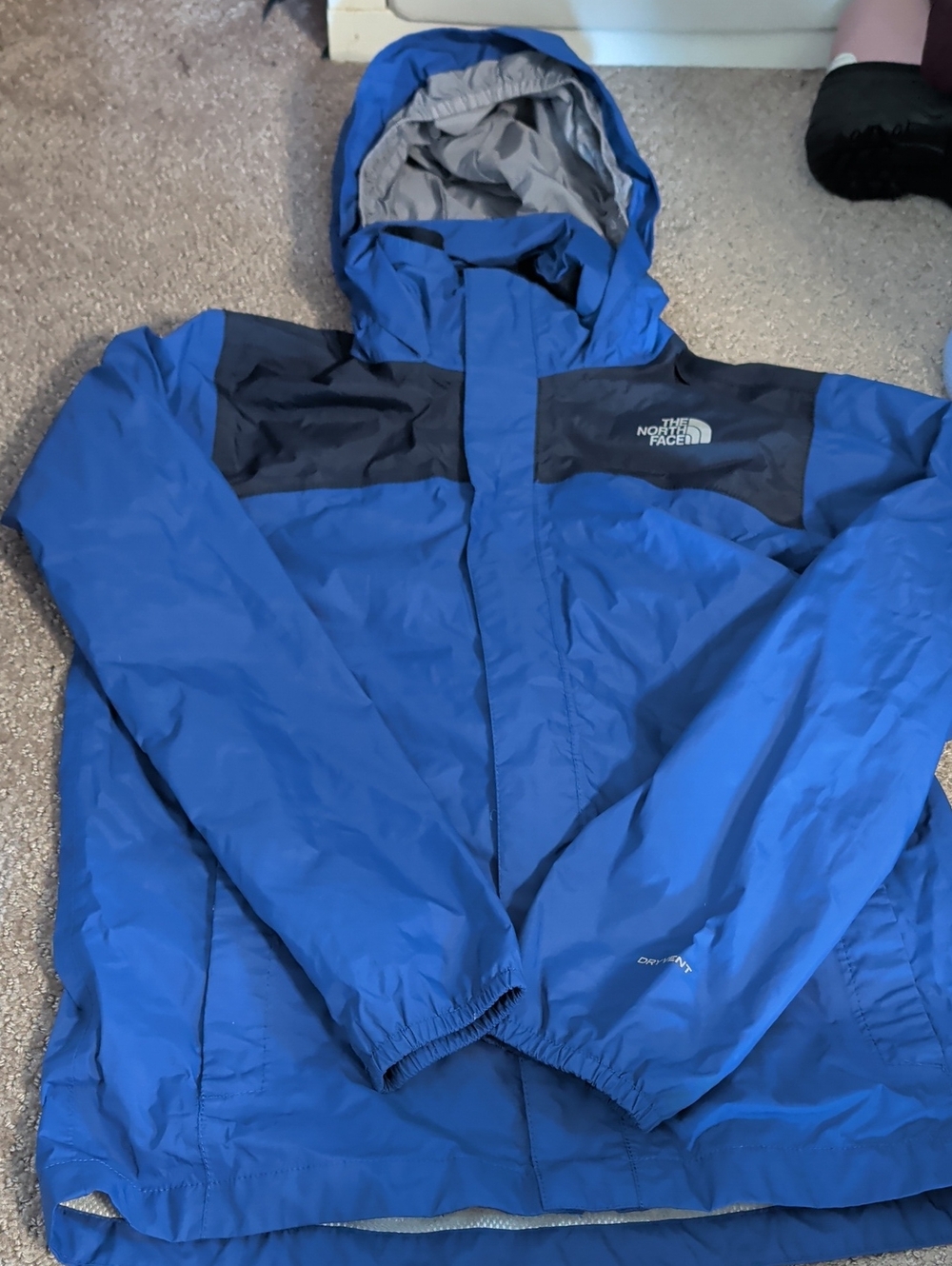 The North Face Kids Blue Dryvent  Hooded Raincoat 8